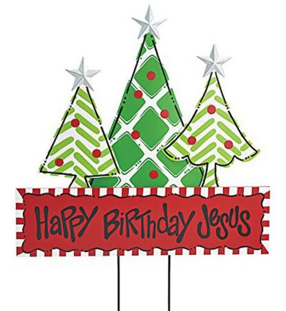 christmas tree metal yard sign with wooden quot happy birthday christmas tree metal yard sign with wooden quot happy birthday