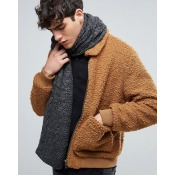 Esprit Scarf in Cable Knit - Black Esprit Scarf in Cable Knit - Black