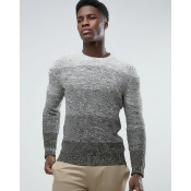 Selected Melange Crew Neck Knitwear - Green Selected Melange Crew Neck Knitwear - Green