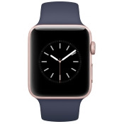 Apple Watch Series 2 42mm Rose Gold Aluminum Case with Midnight Blue Sport Band Apple Watch Series 2 42mm Rose Gold Aluminum Case with Midnight Blue Sport Band