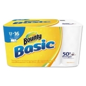 Bounty - Basic Select-a-Size Paper Towels, 5 9/10 x 11, 1-Ply, 95/Roll, 12 Roll/Pack Bounty - Basic Select-a-Size Paper Towels, 5 9/10 x 11, 1-Ply, 95/Roll, 12 Roll/Pack