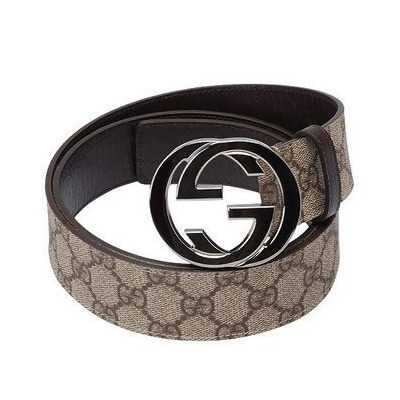 gucci 经典gg plus金属g logo腰带/皮带(咖-90cm)