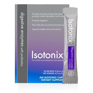 Isotonix Digestive Enzymes with Probiotics (Packets),Top 20 Customer Favorite, Product Tested NO Detectable GMO, Vegan