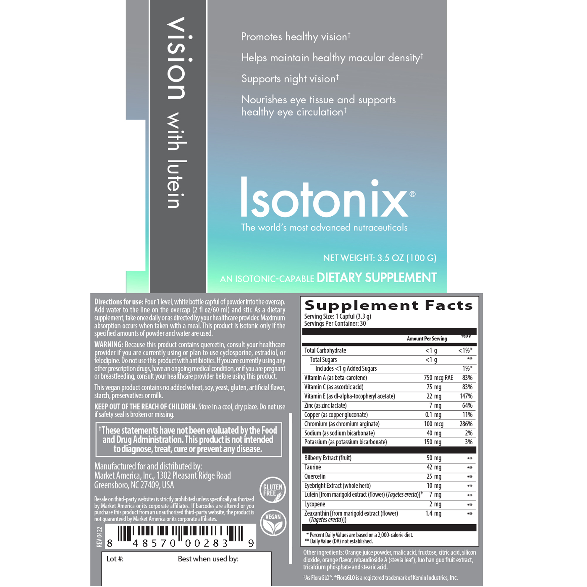 Isotonix&#174; Vision Formula with Lutein alternate image