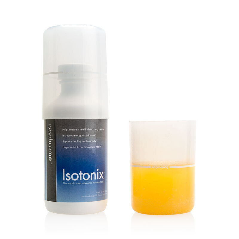 Isotonix Isochrome with liquid serving cup partially filled