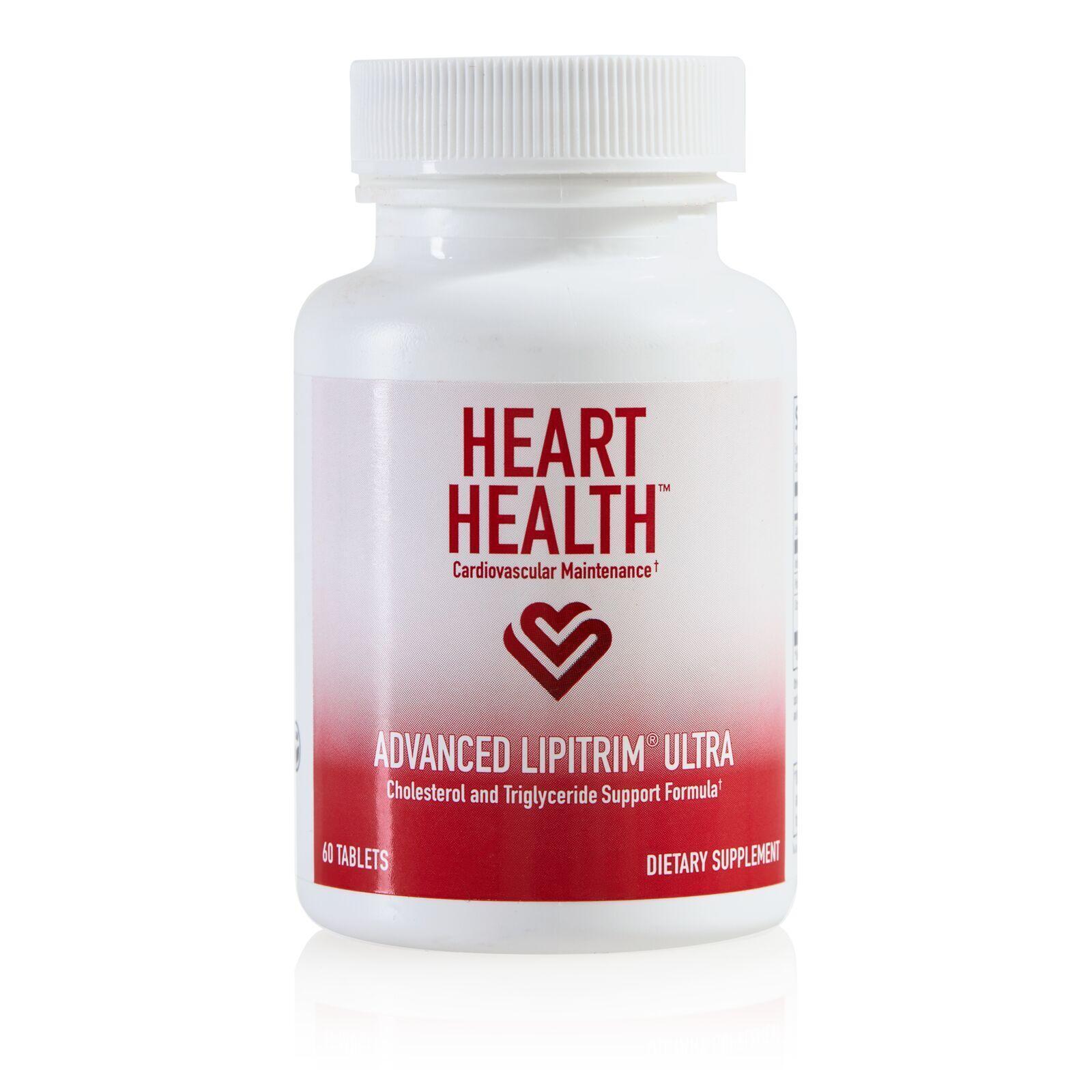 Heart Health Advanced LipiTrim Ultra (Cholesterol and Triglyceride Support Formula),Vegan, Essentials, Product Tested no detectable GMO