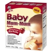 Hot-Kid® 1.76 oz. 24-Count Baby Mum-Mum® Apple Selected Superior Rice Biscuits Hot-Kid® 1.76 oz. 24-Count Baby Mum-Mum® Apple Selected Superior Rice Biscuits