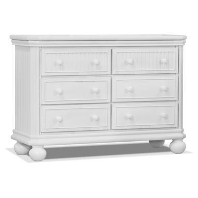 Sorelle Finley Ready To Assemble 6 Drawer Double Dresser In White