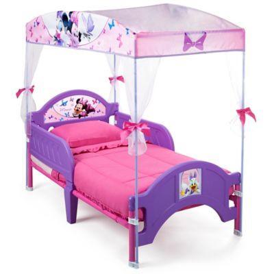 Disney Minnie Mouse Canopy Toddler Bed In Pink From Buybuybaby At