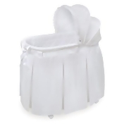 badger basket elegance round baby bassinet