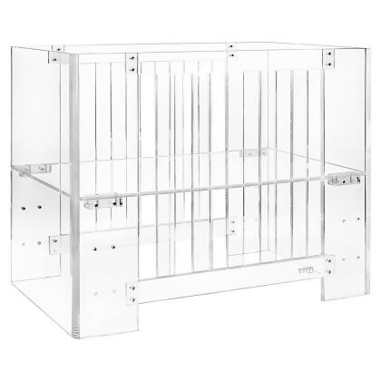 Nursery Works Vetro Mini Acrylic Crib With Mattress From