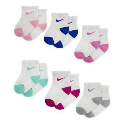 Nike® Size 6-12M 6-Pack Pop Color Socks 