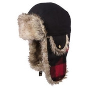 RedHead Wool Trapper Hat for Men - Black/Red - S/M RedHead Wool Trapper Hat for Men - Black/Red - S/M