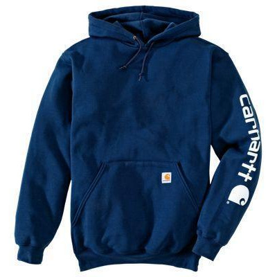 carhartt midweight hooded logo sweatshirt