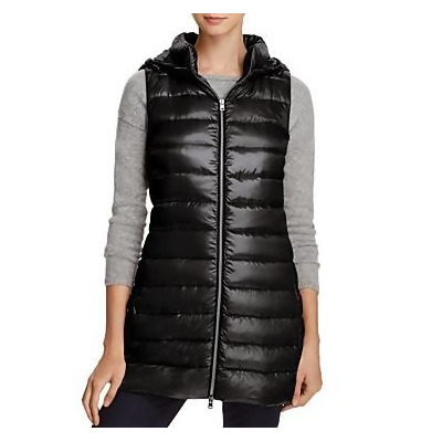 long down vest with hood