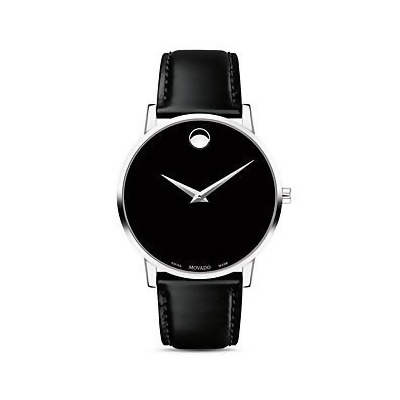 movado museum leather strap