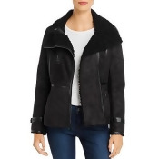 calvin klein faux shearling coat