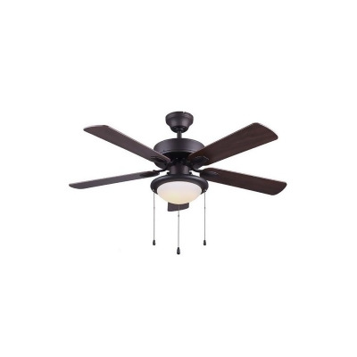 Canarm Cf42rex5 Rex Rex Single Light 5 Blade Integrated Led Hugger Ceiling Fan