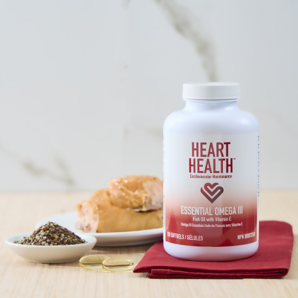Heart Health™ Essential Omega III Fish Oil with Vitamin E
