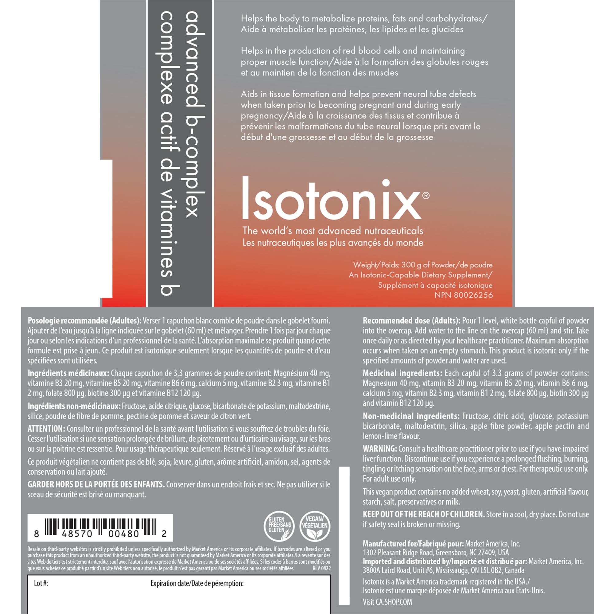 Isotonix Advanced B-Complex alternate image