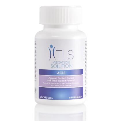 Tls Acts Adrenal Cortisol Thyroid Stress Support Formula - Single Bottle (30 Servings)