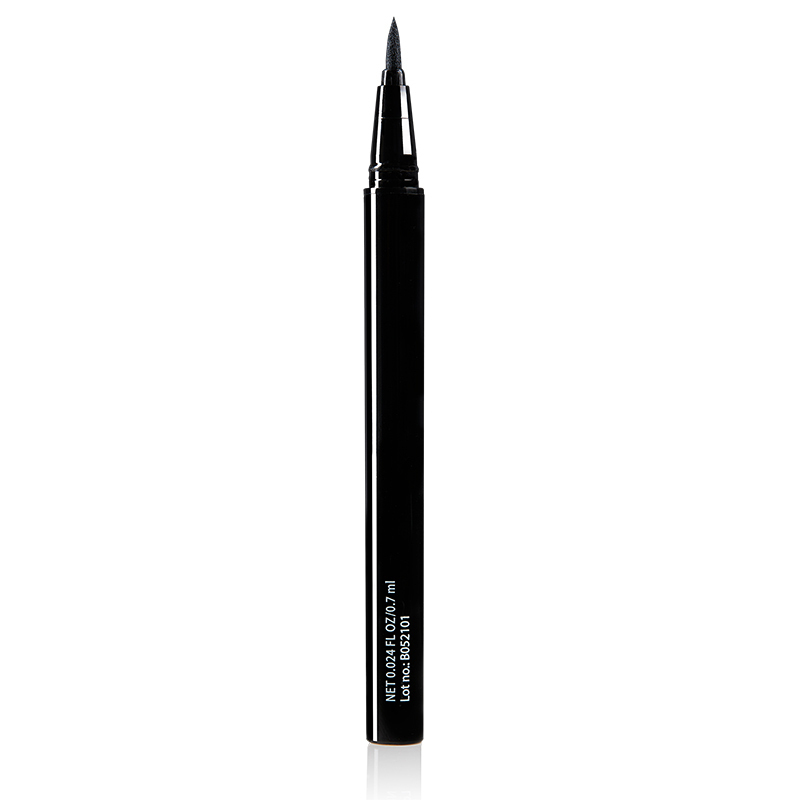 Motives Precisely The Point Eye Line, color Pitch Black, open with tip on counter