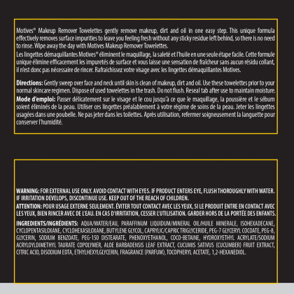 Motives&reg; Makeup Remover Towelettes alternate image