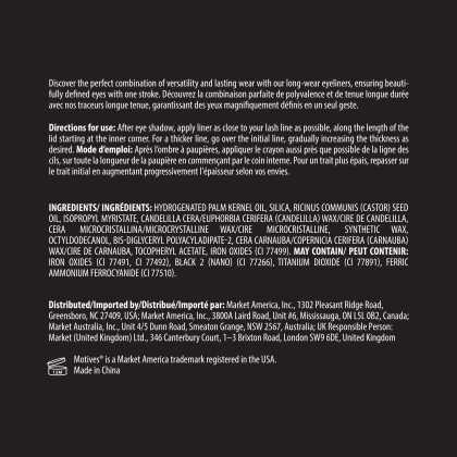 Long-Wear Eyeliner Label
