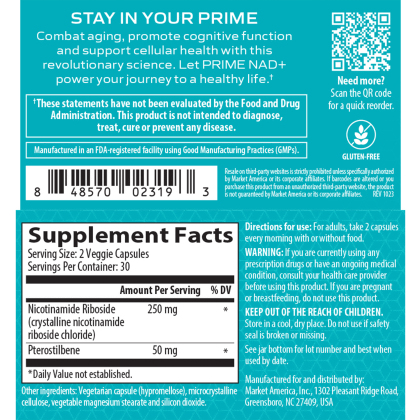 Prime Anti-Aging Nutraceuticals&reg; NAD+ alternate image