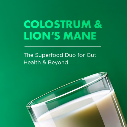 Prime Colostrum with Lion's Mane Product Label