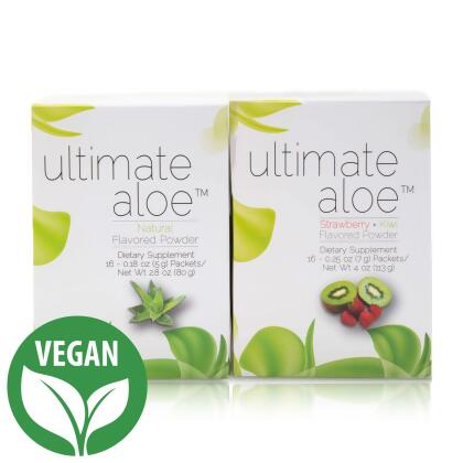 Ultimate Aloe Powder - Aloe vera naturally contains over 200 biologically active components. Ultimate Aloe Powder is derived from whole leaf aloe and retains the qualities of natural occurring aloe vera through a proprietary extraction process called  ActivAloe™...