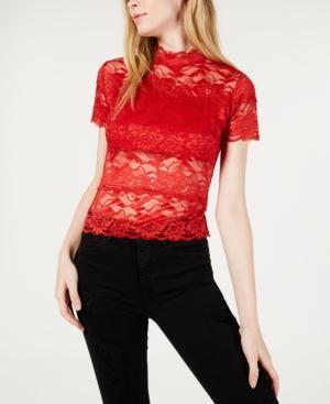 macy's black lace top