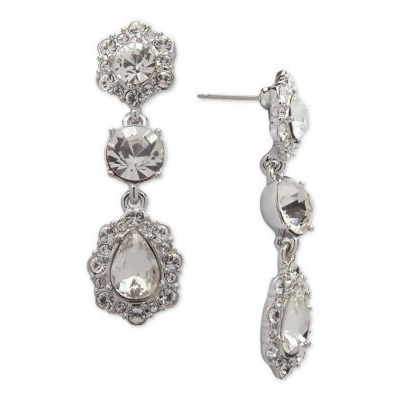 Givenchy Crystal And Pave Triple Drop Earrings From Macy S At Com Givenchy Crystal And Pave Triple Drop Earrings