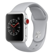 Apple Watch Series 3 (Gps + Cellular), 38mm Silver Aluminum Case with Fog Sport Band Apple Watch Series 3 (Gps + Cellular), 38mm Silver Aluminum Case with Fog Sport Band
