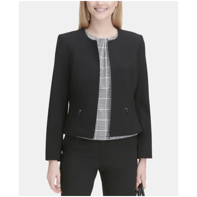 calvin klein collarless blazer