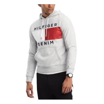 tommy hilfiger brooks logo print hoodie