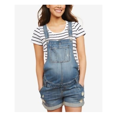 motherhood maternity denim overalls