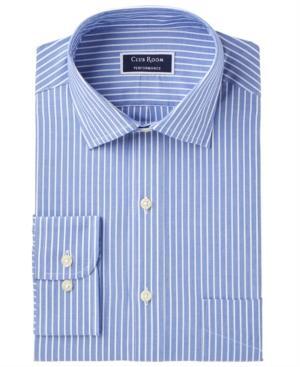 Club Room Men S Slim Fit Performance Wrinkle Resistant Striped Dress Shirt Created For Macy S
