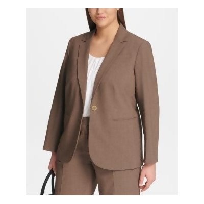 calvin klein one button women's blazer