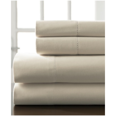 Hemstitch Cotton 400-Thread Count 4-Pc. Queen Sheet Set Bedding from Macy&#39;s at SHOP.COM
