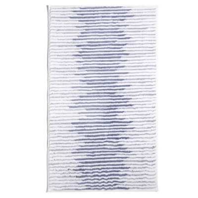 Hotel Collection Textured Stripe Cotton 22 X 36 Bath Rug