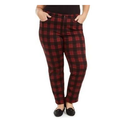 plus size plaid jeans