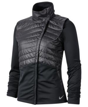 nike quilted running jacket