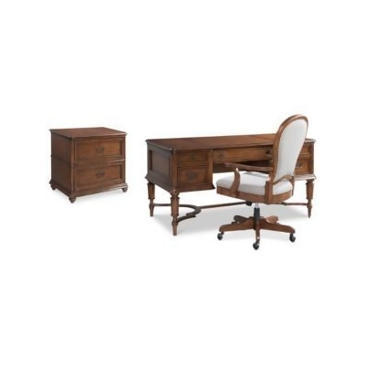 Clinton Hill Cherry Home Office Furniture, 3-Pc. Set (Writing Desk, Lateral File Cabinet ...