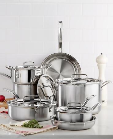 cuisinart multiclad pro stainless cookware set