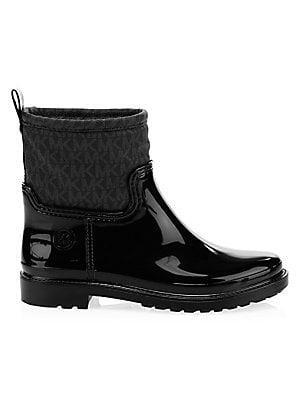 michael kors logo rain boots