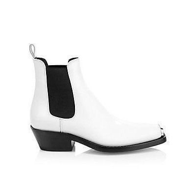 calvin klein leather ankle boots