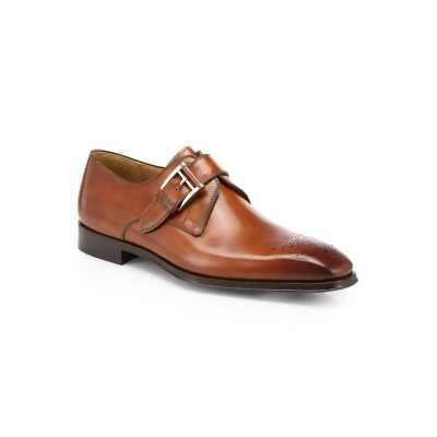 magnanni monk strap cognac