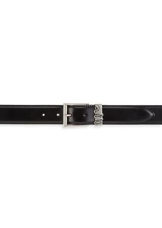 Gucci Men&#39;s Snake Keeper Leather Belt - Black - Size 80 (32) from Saks Fifth Avenue at SHOP.COM