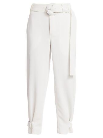 Proenza Schouler White Label Women&#39;s Piqué Belted Pants - Off White - Size 10 from Saks Fifth ...